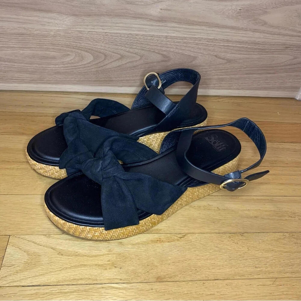Sofft Farah Platform Sandals in Black - Size 9 - Picture 2 of 7